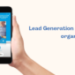 banner dedicato a lead generation con mock up dell'inserzione meta